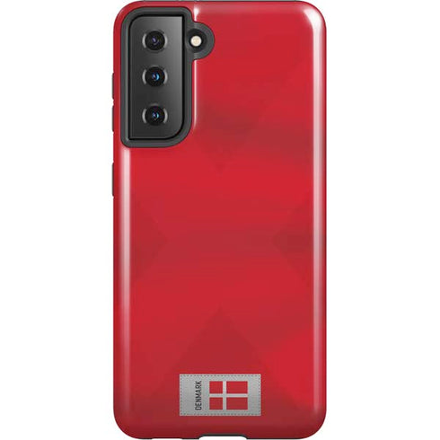 Denmark Soccer Flag Galaxy S21 5G Pro Case